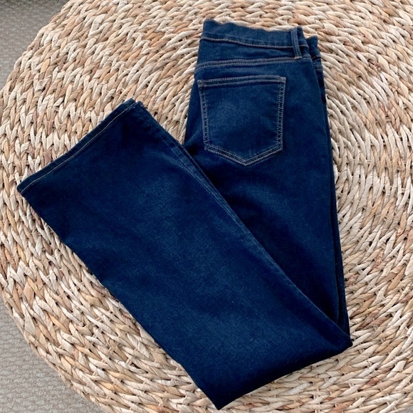 Ann Taylor Dark Wash High Rise Slim Boot Jean - Picture 5 of 13